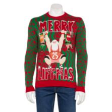 Мужской рождественский свитер Merry Liftmas с круглым вырезом Licensed Character