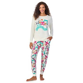 Women's Squishmallows Long Sleeve Pajama Top & Pajama Joggers Set Licensed Character