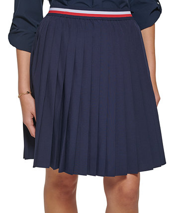Женская плиссированная юбка-трапеция Iconic Commuter Tommy Hilfiger