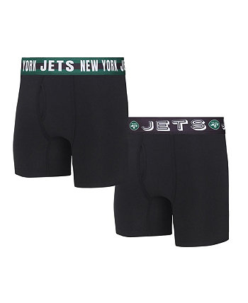 Мужские трикотажные трусы-боксеры New York Jets Gauge, две пары Concepts Sport