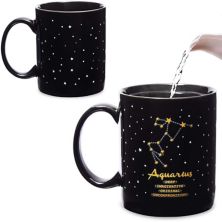 Color Changing Mug, Aquarius Zodiac Astrology Sign Cup (11 oz) Okuna Outpost