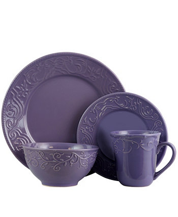Набор столовой посуды из 16 предметов Lilac Fields Elama