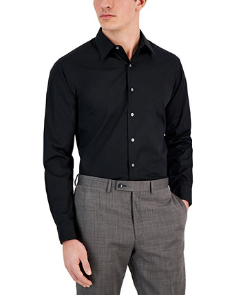Men's Regular-Fit Solid Dress Shirt, Created for Macy's Club Room