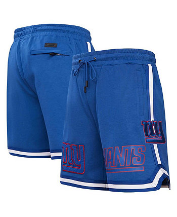 Men's Royal New York Giants Classic Chenille Shorts Pro Standard
