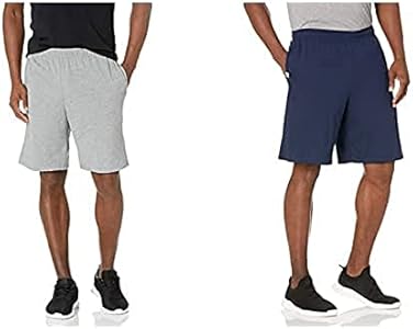 Мужские Спортивные шорты RUSSELL ATHLETIC Relaxed Fit 9" из хлопка с карманами, регулируемый эластичный пояс, размеры S-4X RUSSELL ATHLETIC