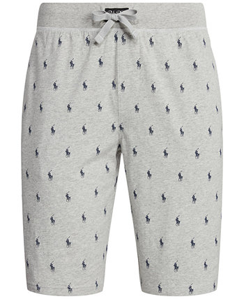 Мужские хлопковые пижамные шорты с логотипом Polo Ralph Lauren