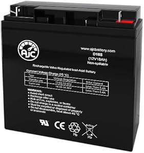 AJC Battery Compatible with Duracell DURA12-18NB 12V 18Ah Sealed Lead Acid Battery Ajc