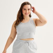 Plus Size SO® Fitted Waffle Knit Tank Top SO