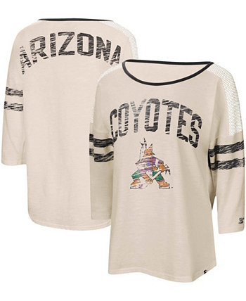 Женская футболка с рукавами 3/4 Oatmeal Arizona Coyotes Highlight Starter