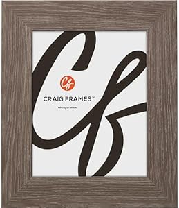 Craig Frames American Barn, 4x5 Picture Frame, Faux Barnwood, Brown Oak Craig Frames