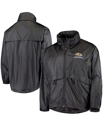 Мужская непромокаемая куртка Baltimore Ravens Sportsman черного цвета с молнией во всю длину Dunbrooke