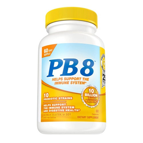 Nutrition Now PB8™ 10 пробиотических штаммов -- 60 капсул Nutrition Now