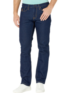 Стрейч-узкие прямые джинсы с пятью карманами в цвете Blue Rinse U.S. POLO ASSN.