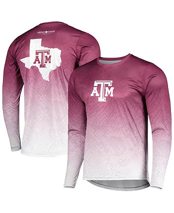 Мужская темно-бордовая футболка с длинным рукавом Texas A&M Aggies Knockout State FLoGrown