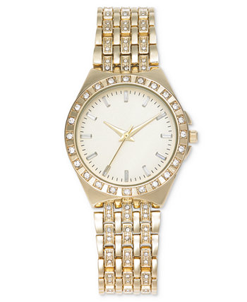 Женские часы с золотистым браслетом и кристаллами, 33 мм, созданные для Macy's I.N.C. International Concepts