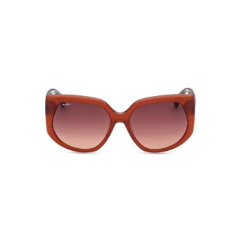 Солнцезащитные очки с геометрическим рисунком 58 мм Max Mara