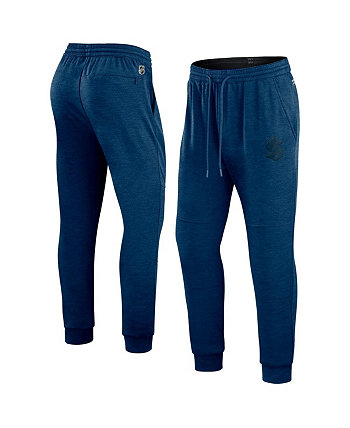 Мужские спортивные штаны для джоггеров Heather Deep Sea Seattle Kraken Authentic Pro Road Jogger Fanatics