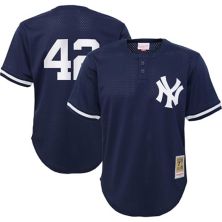 Youth Mitchell & Ness Mariano Rivera Navy New York Yankees Cooperstown CollectionÂ Mesh Batting Practice Jersey Mitchell & Ness