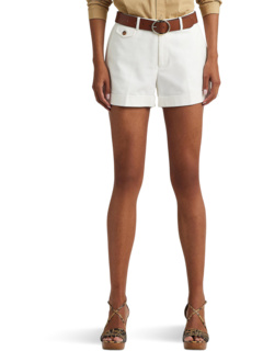 Pleated Double-Faced Cotton Shorts LAUREN Ralph Lauren