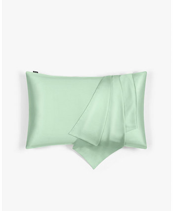 Antibacterial Mint Silk Pillowcase Queen LILYSILK