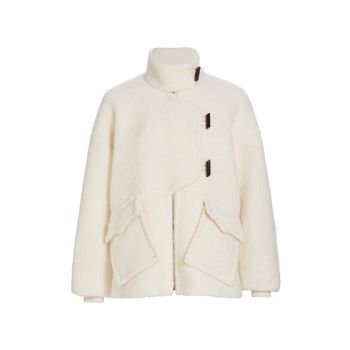 Wool-Blend Boucle Jacket GANNI