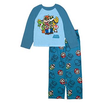 Boys 6-12 Nintendo Super Mario Group Shot 2-Piece Pajama Set Licensed Character