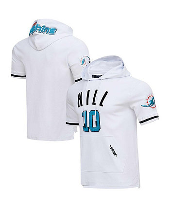 Мужская футболка с капюшоном Tyreek Hill White Miami Dolphins с именем и номером игрока Pro Standard