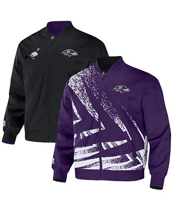 Men's NFL X Staple Purple Baltimore Ravens Embroidered Reversable Nylon Jacket NFL Properties