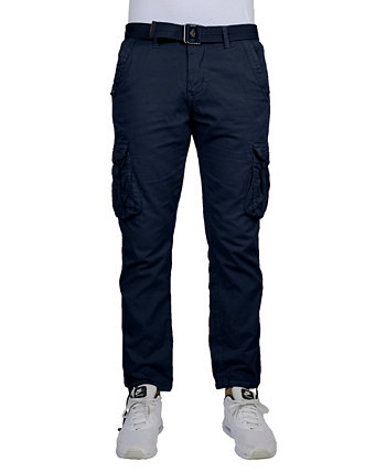 Комплект мужских хлопковых брюк-карго с поясом Blu Rock