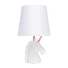 Настольная лампа Simple Designs Sparkling Pink and White Unicorn Simple Designs