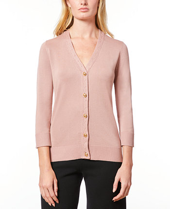 Women's V-Neck Button-Front Cardigan MELISSA PAIGE