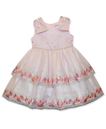 Многоярусное платье с вышивкой для маленьких девочек Blueberi Boulevard