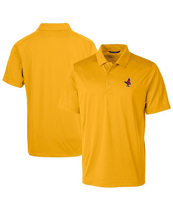 Men's Yellow Memphis Redbirds Prospect Textured Stretch Polo Cutter & Buck