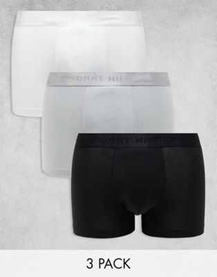 Tommy Hilfiger Everyday Luxe 3-pack briefs in black, gray and white  Tommy Hilfiger