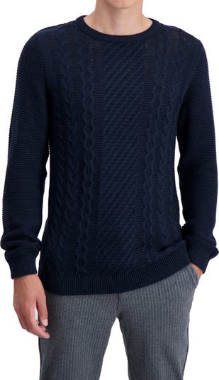 Вязаный пуловер свитер с косами Lindbergh