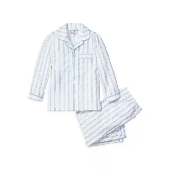 Little Boy's &amp; Boy's Striped Cotton-Blend Pajamas Petite Plume