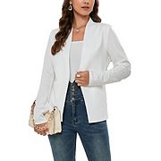 Women's Casual Loose Blazers Long Sleeve Open Front Work Office Jacket Missky