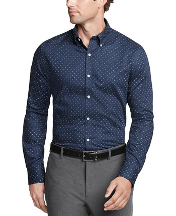 Мужская эластичная оксфордская классическая рубашка узкого кроя TH Flex, устойчивая к морщинам Tommy Hilfiger