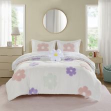 Urban Habitat Kids Madeline Floral Reversible Tufted Chenille Comforter Set with Flower Throw Pillow Urban Habitat