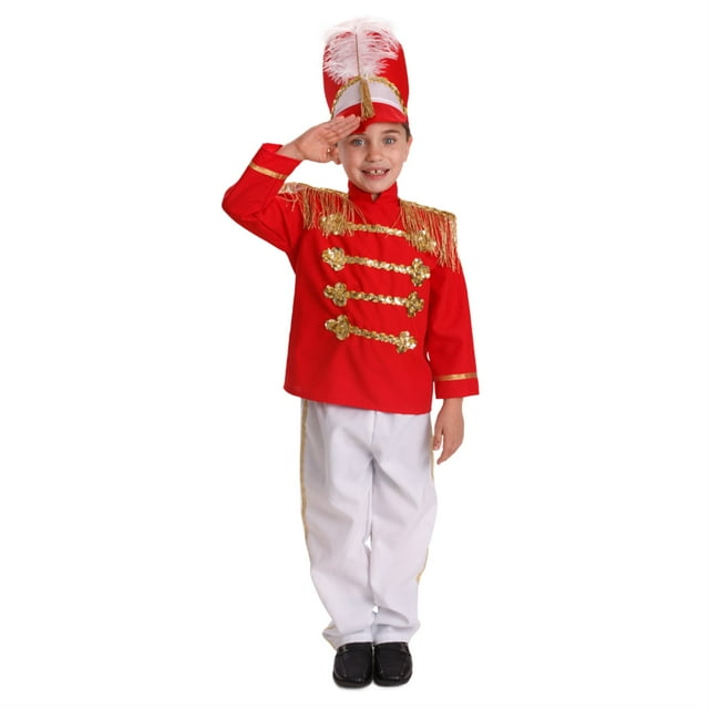 Детский Костюм Drum Major Dress Up America - Красный Удобный Форменный Костюм для Мальчиков Dress Up America