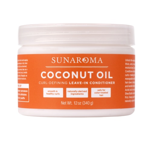 Sunaroma Coconut Oil Несмываемый кондиционер для локонов -- 12 унций Sunaroma