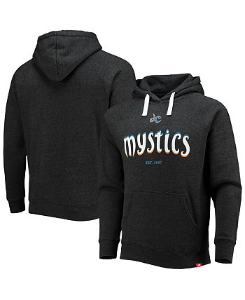 Мужской черный пуловер с капюшоном Washington Mystics 25th Anniversary Olsen Tri-Blend реглан Sportiqe