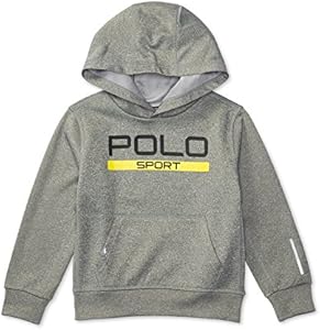 Polo Ralph Lauren Sport Boys Tech Fleece Pullover Hoodie 2 2T Grey Polo Ralph Lauren