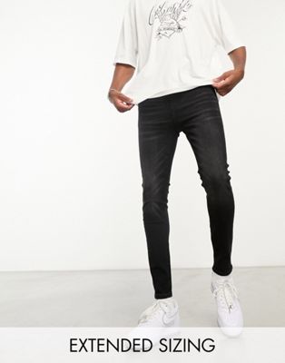 Мужские Джинсы ASOS DESIGN Сплошные сжатие в черной стирке ASOS DESIGN