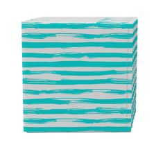 Napkin Set of 4, 100% Cotton, 20x20&#34;, Aqua Summer Stripe Fabric Textile Products