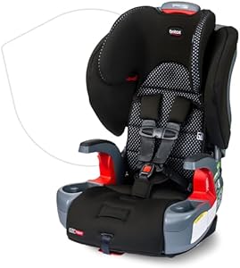 Britax Grow with You Harness-2-Booster Car Seat, 2-in-1 High Back Booster, Quick-Adjust 5-Point Harness, Mod Black Britax