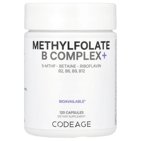 Метилфолат B Комплекс - 120 капсул - Codeage Codeage