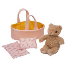 Мягкие игрушки Manhattan Toy Moppettes Bea Bear с тканевой люлькой, одеялом и подушкой Manhattan Toy
