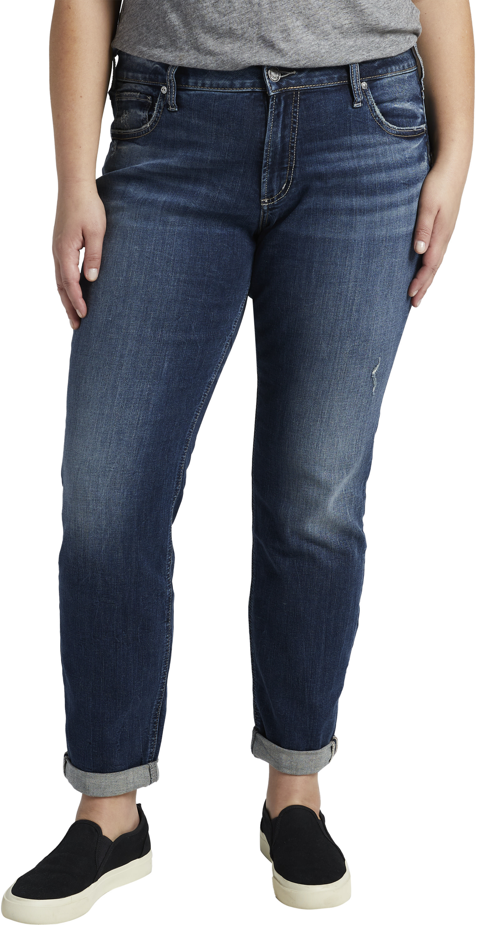 Бойфренд больших размеров W27101EGX376 Silver Jeans Co.