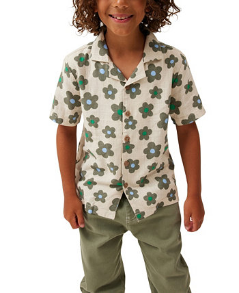 Toddler Boys Cabana Short Sleeve Shirt COTTON ON